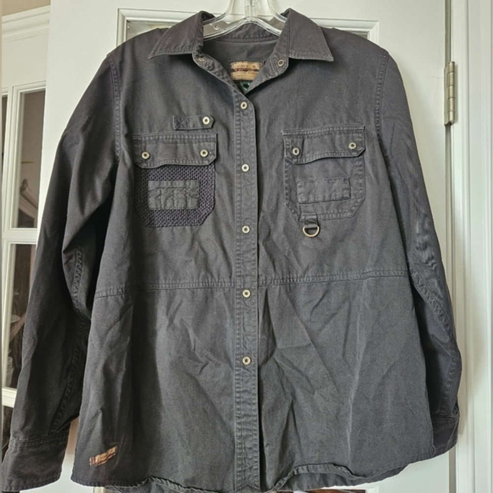 Lauren by‎ Ralph Lauren women's long sleeve camp shirt size medium vintage